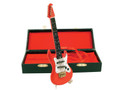Mini Electric Guitar - Red with Case 7"