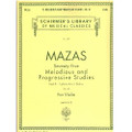 Mazas: 75 Melodious & Prog. Studies, Op. 36, Bk. 3/Schirmer