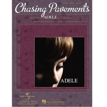 Chasing Pavements by Adele. For Piano/Vocal/Guitar. Piano Vocal. 8 pages. Published by Hal Leonard.

This sheet music features an arrangement for piano and voice with guitar chord frames, with the melody presented in the right hand of the piano part as well as in the vocal line.