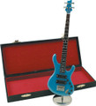 Mini Blue Ibanez Guitar Replica with Case 9.5"
