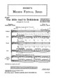 The Little Road to Bethlehem (SATB)