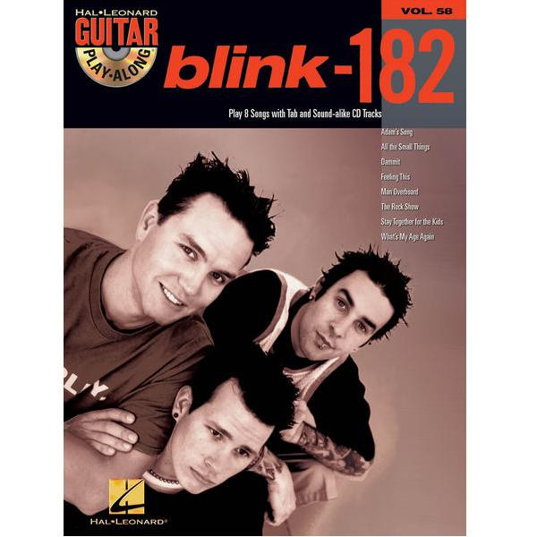 Blink 182 Guitar Play Along Vol. 58 Audubon Strings LLC