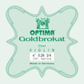 Optima Goldbrokat Violin E String, Ball 3/4-1/16