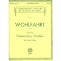 Wohlfahrt: 40 Elementary Studies, Op. 54 - Violin/Schirmer