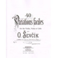 Sevcik: 40 Variations, Op. 3, Piano Part/Bosworth