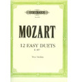 Mozart: 12 Easy Duets, K. 487 For Two Violins