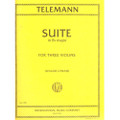 Telemann: Suite (from Tafelmusik) TWV 55:B1 For Three Violins