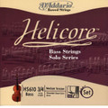 D'Addario Helicore Bass String Set, 3/4 - Solo