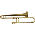 Trombone Brooch - Gold
