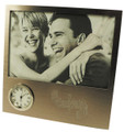G-Clef and Staff Picture Frame With Clock