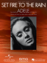 Set Fire to the Rain by Adele. For Piano/Vocal/Guitar. Piano Vocal. 8 pages. Published by Hal Leonard.

This sheet music features an arrangement for piano and voice with guitar chord frames, with the melody presented in the right hand of the piano part as well as in the vocal line.