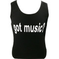 Tank Top Got Music Black (Size 2)