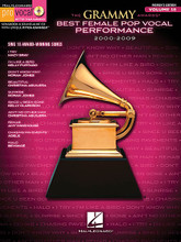 The Grammy Awards Best Female Pop Vocal Performance 2000-2009. (Pro Vocal Women's Edition Volume 58). By Various. For Voice. Pro Vocal. Softcover with CD. Published by Hal Leonard.

Whether you're a karaoke singer or preparing for an audition, the Pro Vocal series is for you. The book contains the lyrics, melody, and chord symbols for eight classic songs. The CD contains demos for listening and separate backing tracks so you can sing along. The CD is playable on any CD, but it is also enhanced for PC and Mac computer users so you can adjust the recording to any pitch without changing the tempo! Perfect for home rehearsal, parties, auditions, corporate events, and gigs without a backup band. This volume lets you sing along with sound-alike tracks to 10 more award-winning songs including: Ain't No Other Man • Beautiful • Chasing Pavements • Don't Know Why • Halo • I Try • I'm like a Bird • Rehab • Since U Been Gone • Sunrise.