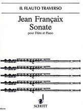 Sonata for Flute and Piano by Jean Francaix (1912-1997) and Jean Fran. For Flute, Piano. Il Flauto Traverso (Flute Library). 48 pages. Schott Music #FTR174. Published by Schott Music.

One of his last works, this virtuosic and highly demanding sonata is a must for all lovers of Françaix's sophisticated style.