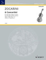 Concertini 1-3. (Cello and Basso Continuo). By Matteo Zocarini. For Cello. Cello-Bibliothek (Cello Library). 30 pages. Schott Music #CB84. Published by Schott Music.