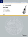 Concerto. (Cello and Piano). By Nicola Antonio Porpora. For Cello. Cello-Bibliothek (Cello Library). Piano Reduction with Solo Part. 30 pages. Schott Music #CB135. Published by Schott Music.