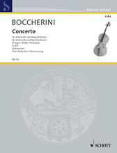 Concerto No. 2 in D Major, G. 479 (Cello and Piano). By Luigi Boccherini (1743-1805). Arranged by Walter Lebermann. For Cello, Piano (Cello). Cello-Bibliothek (Cello Library). Piano Reduction with Solo Part. 38 pages. Schott Music #CB113. Published by Schott Music.