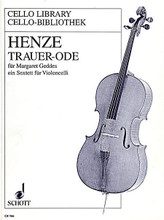 Henze Trauer-ode For Margaret Geddes 6vc Sc/pts by Hans Werner Henze (1926-). Cello-Bibliothek (Cello Library). Score and Parts. 30 pages. Schott Music #CB166. Published by Schott Music.