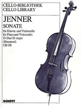 Sonata for Cello and Piano by Gustav Jenner. For Cello. Cello-Bibliothek (Cello Library). 62 pages. Schott Music #CB138. Published by Schott Music.