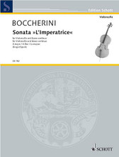 Sonata in A Major L'imperatrice. (Cello and Basso Continuo). By Luigi Boccherini (1743-1805). For Cello. Cello-Bibliothek (Cello Library). 36 pages. Schott Music #CB152. Published by Schott Music.