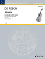 Sonata in D Minor Op. 13, No. 4. (Cello and Piano). By Willem De Fesch. For Cello. Cello-Bibliothek (Cello Library). 14 pages. Schott Music #CB90. Published by Schott Music.