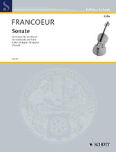 Sonata in E Major (Cello and Piano). By Francois Francoeur Le Cadet and Fran. Arranged by Arnold Trowell. For Cello, Piano. Cello-Bibliothek (Cello Library). 22 pages. Schott Music #CB74. Published by Schott Music.
