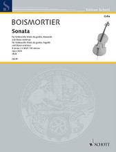 Sonata in E Minor Op. 26, No. 4. (Cello and Piano). By Joseph Bodin de Boismortier. For Cello. Cello-Bibliothek (Cello Library). 20 pages. Schott Music #CB97. Published by Schott Music.