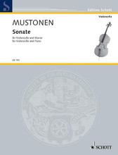 Sonate for Cello and Piano by Olli Mustonen. For Cello. Cello-Bibliothek (Cello Library). 40 pages. Schott Music #CB193. Published by Schott Music.