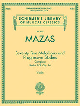 75 Melodious and Progressive Studies Complete, Op. 36 (Schirmer's Library of Musical Classics, Vol. 2092). By Jacques-Féréol Mazas and Jacques-F. Edited by Friedrich Hermann. For Violin. String. Softcover. 144 pages. G. Schirmer #2092. Published by G. Schirmer.
Product,53327,Berceuse in D Major Op. 16"