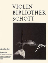 Concertino. (for Violin and Piano Reduction). By Janos Decsenyi and J. For Piano, Violin. Violin-Bibliothek (Violin Library). Piano reduction with solo part. 27 pages. Schott Music #VLB45. Published by Schott Music.
