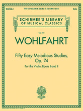 Franz Wohlfahrt - Fifty Easy Melodious Studies for the Violin, Op. 74, Books 1 and 2. (Schirmer's Library of Musical Classics). By Franz Wohlfahrt. For Violin. String Method. Softcover. 40 pages. G. Schirmer #LIB2099. Published by G. Schirmer.
Product,53333,Improviso in D Minor"