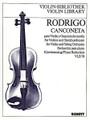 Rodrigo Canconeta Amaj(1923) Vln Pft.red by Joaquin Rodrigo (1901-1999). Violin-Bibliothek (Violin Library). Piano Reduction with Solo Part. 6 pages. Schott Music #VLB78. Published by Schott Music