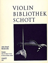 Sonata in C Major, Op.1/4. (for Violin and Basso Continuo). By Jean-Joseph de Mondonville. For Violin, Basso Continuo. Violin-Bibliothek (Violin Library). 22 pages. Schott Music #VLB19. Published by Schott Music.