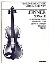 Sonata in E-Flat Major. (for Violin and Piano). By Gustav Jenner. For Piano, Violin. Violin-Bibliothek (Violin Library). 40 pages. Schott Music #VLB80. Published by Schott Music.