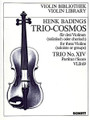 Trio-Cosmos No. 14. (for 3 Violins - Score and Parts). By Henk Badings. For String Duet, Violin Trio. Violin-Bibliothek (Violin Library). Score and Parts. 40 pages. Schott Music #VLB69. Published by Schott Music