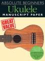 Absolute Beginners - Ukulele Manuscript Paper. For Ukulele. Music Sales America. Softcover. 48 pages. 9x12 inches. Music Sales #AM100010. Published by Music Sales.

This handy book contains 48 pages of manuscript paper, with two manuscript formats, specially prepared for Ukulele players: standard notation with ukulele tablature and standard notation with ukulele tablature including chord boxes. Also including a tuning guide and chord reference library, this book contains everything you need to put your idea onto paper.