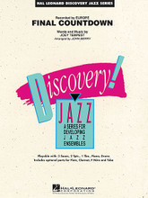 Final Countdown by Europe. By Joey Tempest. Arranged by John Berry. For Jazz Ensemble (Score & Parts). Discovery Jazz. Grade 1.5. Published by Hal Leonard.

Over the years this 1986 hit from the group Europe has become a popular rock classic. Trumpets are featured on the signature opening riff and saxes carry the main melody in this powerful chart for beginning bands. Sure to become an instant favorite!

Instrumentation:

- CONDUCTOR SCORE (FULL SCORE) 12 pages

- FLUTE 2 pages

- BB CLARINET 1 2 pages

- BB CLARINET 2 2 pages

- ALTO SAX 1 2 pages

- ALTO SAX 2 2 pages

- TENOR SAX 1 2 pages

- TENOR SAX 2 2 pages

- BARITONE SAX 2 pages

- TRUMPET 1 2 pages

- TRUMPET 2 2 pages

- TRUMPET 3 2 pages

- F HORN 2 pages

- TROMBONE 1 2 pages

- TROMBONE 2 2 pages

- TROMBONE 3 2 pages

- TUBA 2 pages

- AUX PERCUSSION 2 pages

- DRUMS 2 pages

- PIANO 3 pages

- GUITAR 2 pages

- BASS 2 pages