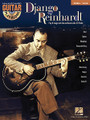 Django Reinhardt. (Guitar Play-Along Volume 144). By Django Reinhardt. For Guitar. Guitar Play-Along. Softcover with CD. Guitar tablature. 56 pages. Published by Hal Leonard.

The Guitar Play-Along Series will help you play your favorite songs quickly and easily! Just follow the tab, listen to the CD to hear how the guitar should sound, and then play along using the separate backing tracks. The melody and lyrics are also included in the book in case you want to sing, or to simply help you follow along. The audio CD is playable on any CD player, and also enhanced so PC & Mac users can adjust the recording to any tempo without changing pitch! 8 songs: Brazil • Daphne • Djangology • Honeysuckle Rose • Minor Swing • Nuages • Souvenirs • Swing 42.