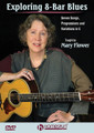 Exploring 8-Bar Blues. (Seven Songs, Progressions and Variations in E). By Mary Flower. For Guitar. Homespun Tapes. DVD. Guitar tablature. Published by Hal Leonard.

This song and technique-packed DVD lesson covers everything a learning guitarist will need to get into the infectious 8-bar blues form. It will inspire novices as well as more advanced fingerstyle blues players. Mary Flower brings her expertise and musicianship to seven great fingerstyle arrangements: How Long Blues • Blood Red River • Some Old Lonesome Day • Key to the Highway • Crow Jane • Trouble in Mind • Searching the Desert for the Blues. 60 MIN. • LEVEL 3 • INCLUDES MUSIC + TAB .PDF.