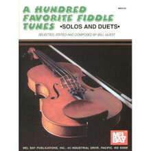 Guest, Bill - A Hundred Favorite Fiddle Tunes - Violin solo - Mel Bay Publications.

Well-known Canadian fiddler Bill Guest has compiled in this book 100 great fiddle solos and duets, including reels, waltzes, jigs, hornpipes, two-steps, breakdowns, clogs, and schottisches. Useful for students of violin who wish to learn the art of fiddling, or for seasoned players looking for a reference book of tunes. Each tune contains chord symbols for optional accompaniment purposes. Published by Mel Bay. Difficulty: A3.