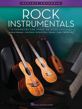 Rock Instrumentals. (Ukulele Ensembles Late Intermediate). By Various. For Ukulele Ensemble. Ukulele Ensemble. Softcover. 40 pages. Published by Hal Leonard.

The songs in this collection are playable by any combination of ukuleles (soprano, concert, tenor or baritone). Each arrangement features the melody, a harmony part, and a “bass” line. Chord symbols are also provided if you wish to add a rhythm part. For groups with more than three or four ukuleles, the parts may be doubled. This volume features 15 rock instrumentals: Beck's Bolero • Cissy Strut • Europa (Earth's Cry Heaven's Smile) • Frankenstein • Green Onions • Jessica • Misirlou • Perfidia • Pick up the Pieces • Pipeline • Rebel 'Rouser • Sleepwalk • Tequila • Walk Don't Run • Wipe Out.