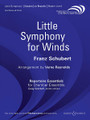 Little Symphony for Winds by Franz Schubert (1797-1828). Edited by Verne Reynolds. For Mixed Woodwind Ensemble, Chamber Ensemble (Set). Boosey & Hawkes Chamber Music. Boosey & Hawkes #M051801664. Published by Boosey & Hawkes.

The classic wind octet consisted of pairs of oboes, clarinets, bassoons and horns. In this Little Symphony, two flutes have been included to provide a wider range and more brilliant top to the ensemble. The first three movements are from the Fünf Klavierstücke (1818) and the fourth movement is from the piano 4-hand version of the Overture in Italian Style in C (1817). The music is gentle, good natured, and rich in the familiar Schubertian qualities of graceful melodic invention and harmonic elegance. (18:45).

Instrumentation:

- FULL SCORE 44 pages

- 1ST FLUTE 12 pages

- 2ND FLUTE 8 pages

- 1ST OBOE 8 pages

- 2ND OBOE 8 pages

- 1ST BASSOON 12 pages

- 2ND BASSOON 12 pages

- 1ST BB CLARINET 12 pages

- 2ND BB CLARINET 12 pages

- 1ST HORN IN F 8 pages

- 2ND HORN IN F 8 pages