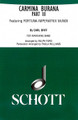 Carmina Burana Part III. (for Marching Band - Score and Parts). By Carl Orff (1895-1982). For Marching Band. Schott. Schott Freres (Schott Music) #STAP563. Published by Schott Freres (Schott Music).