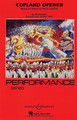 Copland Opener ((Based on themes by Aaron Copland)). By Jay Bocook. Arranged by Will Rapp. For Marching Band (Score & Parts). Performance/Easy Limited Edition. Grade 4. Published by Boosey & Hawkes.

From legendary American composer Aaron Copland comes some of the most important and identifiable themes in our musical history. Jay masterfully introduces Fanfare for the Common Man softly at first, then lets it build into an impressive and soaring statement. Themes from Symphony No. 3 follow as the woodwinds are showcased, and the production finishes in grand and exciting style! Also included is an optional segue for use as a seamless transition to The Promise of Living (Inventory HL.48019158).

Instrumentation:

1 - CONDUCTOR SCORE (FULL SCORE) 12 pages

16 - FLUTE/PICCOLO 2 pages

16 - BB CLARINET 2 pages

8 - EB ALTO SAX 2 pages

4 - BB TENOR SAX 1 page

2 - EB BARITONE SAX 1 page

8 - 1ST BB TRUMPET 1 page

8 - 2ND BB TRUMPET 1 page

8 - 3RD BB TRUMPET 1 page

8 - F HORN 1 page

4 - BB HORN/FLUGELHORN 1 page

8 - 1ST TROMBONE 1 page

8 - 2ND TROMBONE 1 page

4 - BARITONE B.C. 1 page

4 - BARITONE T.C. 1 page

8 - TUBA 1 page

2 - ELECTRIC BASS 1 page

8 - SNARE DRUM 2 pages

4 - CYMBALS 1 page

4 - QUAD TOMS 2 pages

4 - MULTIPLE BASS DRUMS 2 pages

2 - AUX PERCUSSION 1 page

2 - MALLET PERCUSSION 1 2 pages

2 - MALLET PERCUSSION 2 2 pages