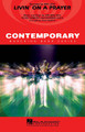 Livin' on a Prayer by Jon Bon Jovi, Richie Sambora and Desmond Child. Arranged by Paul Murtha. For Marching Band (Score & Parts). Contemporary Marching Band. Grade 3-4. Published by Hal Leonard.

Classic rock sounds from a classic band! Bon Jovi's monster hit from the '80s comes alive in this powerful chart that builds with intensity from beginning to end. The final chorus and key change really kicks it into high gear. Let it roar!

Instrumentation:

1 - FULL SCORE 8 pages

16 - FLUTE/PICCOLO 1 page

16 - BB CLARINET 1 page

8 - EB ALTO SAX 1 page

4 - BB TENOR SAX 1 page

2 - EB BARITONE SAX 1 page

8 - 1ST BB TRUMPET 1 page

8 - 2ND BB TRUMPET 1 page

8 - 3RD BB TRUMPET 1 page

8 - F HORN 1 page

4 - BB HORN/FLUGELHORN 1 page

8 - 1ST TROMBONE 1 page

8 - 2ND TROMBONE 1 page

4 - BARITONE B.C. 1 page

4 - BARITONE T.C. 1 page

8 - TUBA 1 page

2 - ELECTRIC BASS 1 page

8 - SNARE DRUM 1 page

4 - CYMBALS 1 page

4 - QUAD TOMS 1 page

4 - MULTIPLE BASS DRUMS 1 page

2 - AUX PERCUSSION 1 page

4 - BELLS/XYLOPHONE 1 page