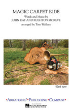 Magic Carpet Ride arranged by Tom Wallace. For Marching Band (Score & Parts). Arrangers' Publ Marching Band. Grade 3. Published by Arrangers' Publishing Company.

Instrumentation:

- FULL SCORE 8 pages

- FLUTE 1 1 page

- FLUTE 2 1 page

- CLARINET 1 1 page

- CLARINET 2 1 page

- ALTO SAX 1 1 page

- ALTO SAX 2 1 page

- TENOR SAX 1 page

- BARITONE SAX 1 page

- TRUMPET 1 1 page

- TRUMPET 2 1 page

- TRUMPET 3 1 page

- F HORN 1 page

- BB HORN 1 page

- TROMBONE 1 1 page

- TROMBONE 2 1 page

- BARITONE B.C. 1 page

- BARITONE T.C. 1 page

- TUBA 1 page

- ELECTRIC BASS 1 page

- QUINT-TOMS 1 page

- SNARE 1 page

- AUX. PERC. 1 1 page

- AUX. PERC. 2 1 page

- BASS DRUMS 1 page

- CYMBALS 1 page

- TIMPANI 1 page

- BELLS/VIBES 1 page

- XYLOPHONE/MARIMBA 1 page