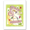 NOTE CARD G-CLEF 8/PK 