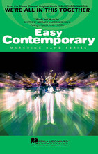 We're All in This Together (from High School Musical) by Matthew Gerrard and Robbie Neville. Arranged by Johnnie Vinson. For Marching Band (Score & Parts). Easy Contemporary Marching Band. Grade 2-3. Published by Hal Leonard.

From Disney's popular High School Musical, here is the show-stopping production number that actually features a marching drum line. This is sure to be a hit particularly with the young fans in the crowd!

Instrumentation:

1 - FULL SCORE 8 pages

16 - FLUTE/PICCOLO 1 page

16 - BB CLARINET 1 page

8 - EB ALTO SAX 1 page

4 - BB TENOR SAX 1 page

2 - EB BARITONE SAX 1 page

8 - 1ST BB TRUMPET 1 page

8 - 2ND BB TRUMPET 1 page

8 - 3RD BB TRUMPET 1 page

8 - F HORN 1 page

4 - BB HORN/FLUGELHORN 1 page

8 - TROMBONE 1 page

8 - BARITONE B.C. (OPT. TBN. 2) 1 page

4 - BARITONE T.C. 1 page

8 - TUBA 1 page

2 - ELECTRIC BASS 1 page

8 - SNARE DRUM 2 pages

4 - CYMBALS 1 page

4 - QUAD TOMS 1 page

4 - MULTIPLE BASS DRUMS 1 page

2 - AUX PERCUSSION 1 page

4 - BELLS/XYLOPHONE 1 page