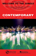 Welcome to the Jungle by Guns N' Roses. By Duff McKagan, Izzy Stradlin', Slash, Steven Adler, and W. Axl Rose. Arranged by Paul Murtha. For Marching Band (Score & Parts). Contemporary Marching Band. Grade 3. Softcover. Published by Cherry Lane Music.

From popular rock band Guns N' Roses, here is one of their gritty signature jams. You can't find a better tune to rock the stadium!

Instrumentation:

- FULL SCORE 8 pages

- FLUTE/PICCOLO 1 page

- BB CLARINET 1 page

- EB ALTO SAX 1 page

- BB TENOR SAX 1 page

- EB BARITONE SAX 2 pages

- 1ST BB TRUMPET 1 page

- 2ND BB TRUMPET 1 page

- 3RD BB TRUMPET 1 page

- F HORN 1 page

- BB HORN/FLUGELHORN 1 page

- 1ST TROMBONE 1 page

- 2ND TROMBONE 1 page

- BARITONE B.C. 2 pages

- BARITONE T.C. 2 pages

- TUBA 2 pages

- ELECTRIC BASS 2 pages

- SNARE DRUM 1 page

- CYMBALS 1 page

- QUAD TOMS 1 page

- MULTIPLE BASS DRUMS 1 page

- AUX PERCUSSION 1 page

- BELLS/XYLOPHONE 1 page