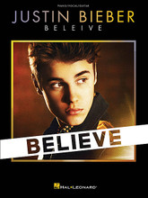 Justin Bieber - Believe by Justin Bieber. For Piano/Vocal/Guitar. Piano/Vocal/Guitar Artist Songbook. Softcover. 120 pages. Published by Hal Leonard.

Our matching folio to the young superstar's chart-topping 2012 album will make anyone a Belieber! Features 16 hits: All Around the World • As Long as You Love Me • Be Alright • Beauty and a Beat • Believe • Boyfriend • Catching Feelings • Die in Your Arms • Fall • Maria • One Love • Out of Town Girl • Right Here • She Don't Like the Lights • Take You • Thought of You.